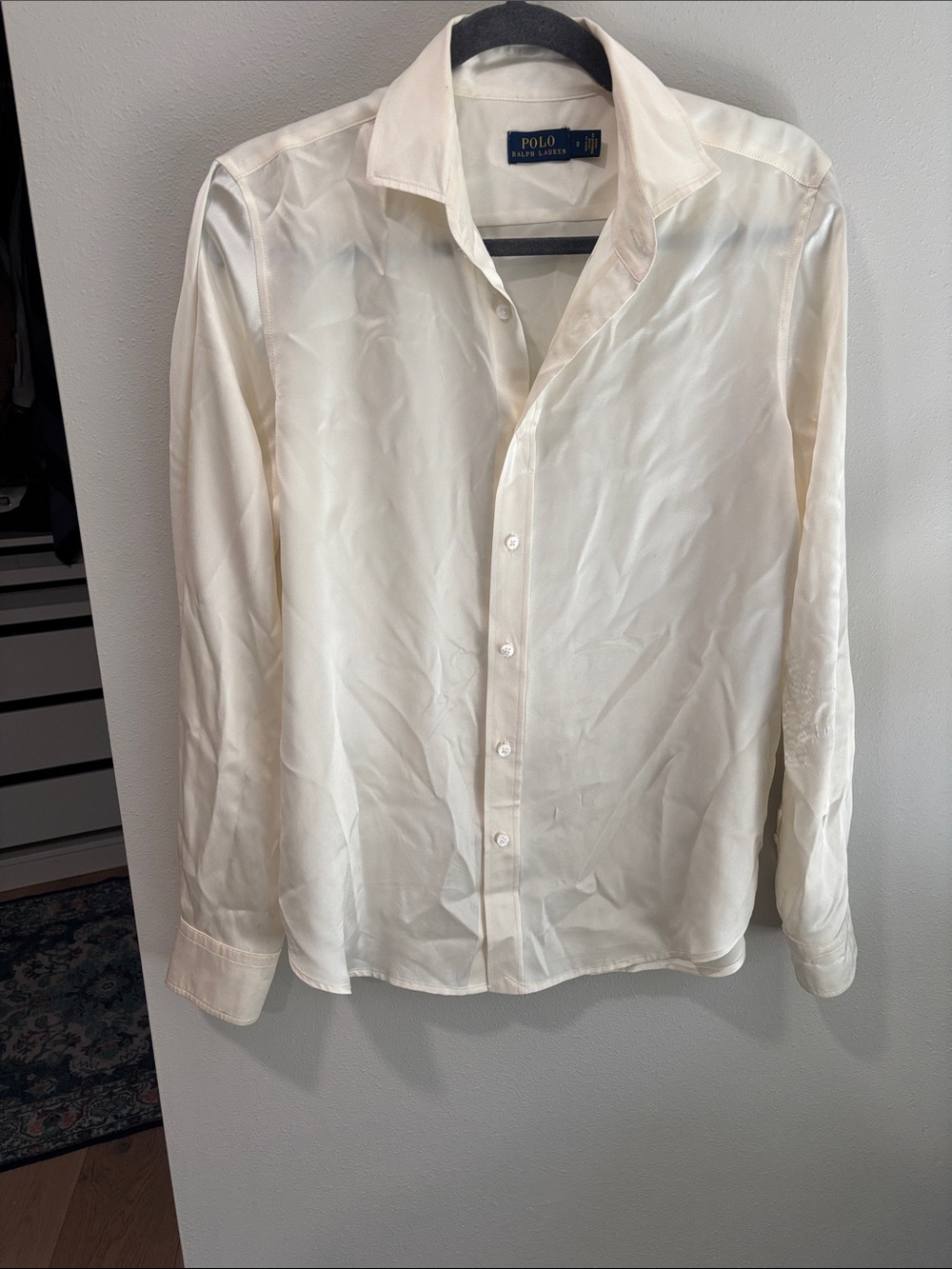 Ralph Lauren woman’s Ivory long sleeve blouse